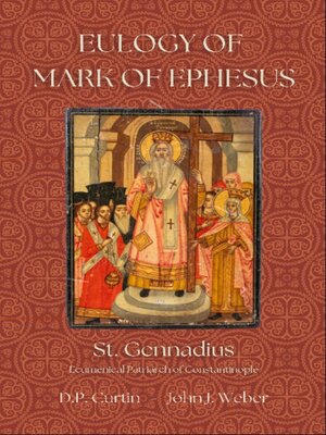 cover image of Eulogy of Mark of Ephesus